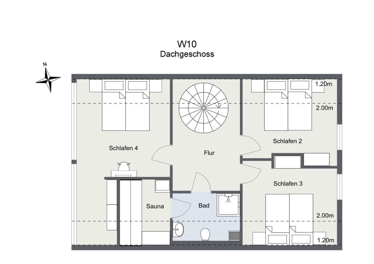 Ferienhaus Wiesengefluester W10 - Mit Sauna, Kamin Und Garten Röbel Eksteriør billede
